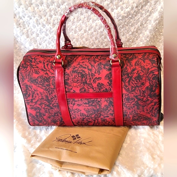 Patricia Nash Handbags - Patricia Nash Avola Trolley Duffel Etched  Roses